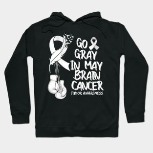 Go Gray In May Brain Tumor Cancer Awareness Day Grey Hoodie